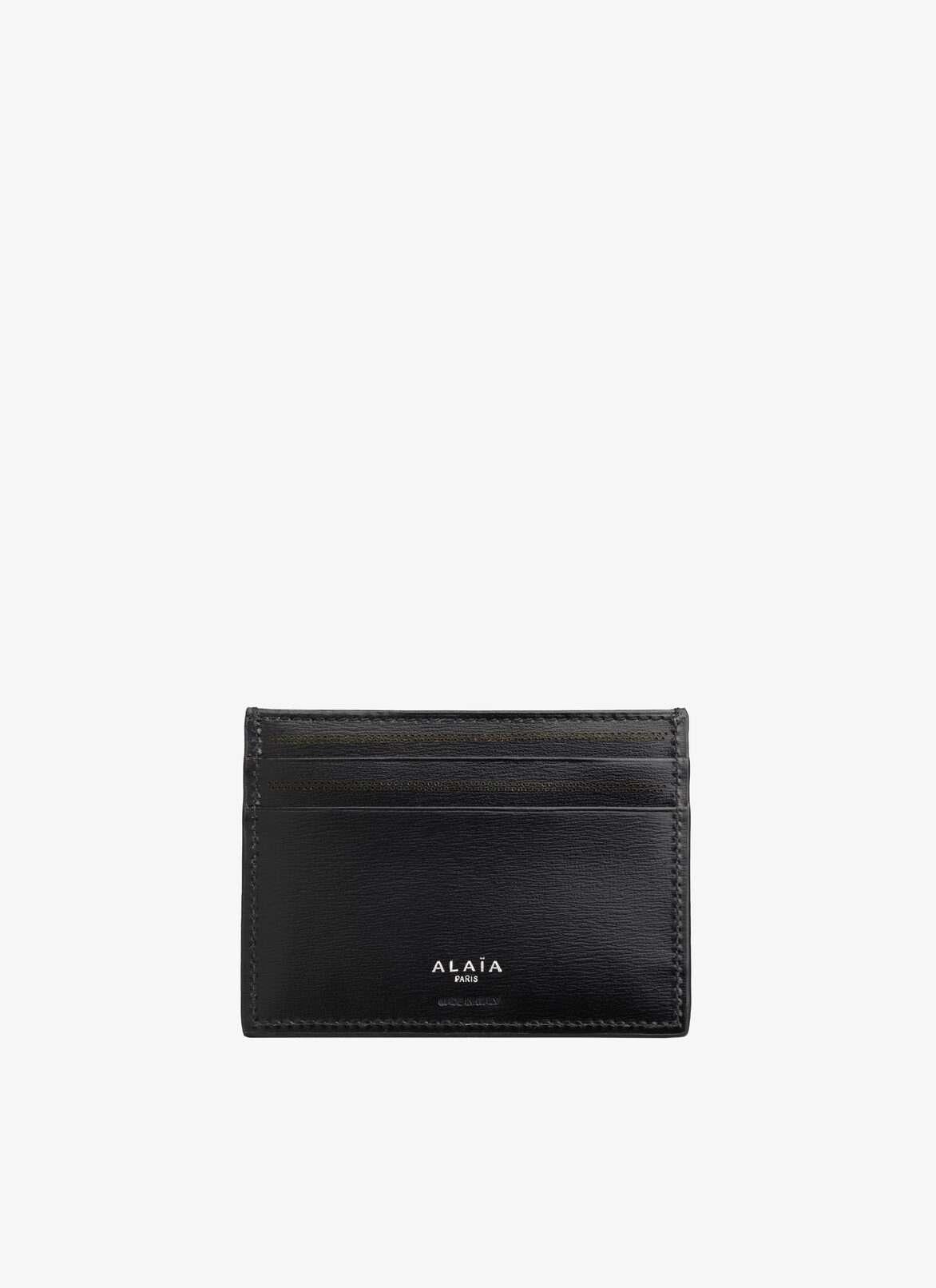 OPENWORK LEATHER CARDHOLDER ALAÏA BLACK OPENWORK LEATHER CARDHOLDER